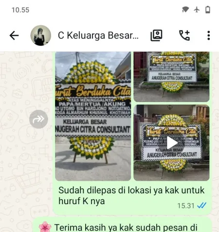 Pengiriman Papan Bunga Duka Parung Serab