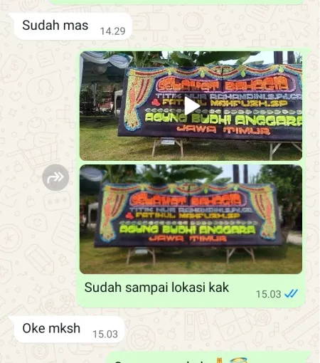 Pengiriman Papan Bunga Parung Serab